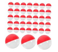 Healifty 80pcs Fillable Plastic Balls for Gumball Vending Machines Round Capsules in Classic Red and White Fit for Egg Vending Party Favors Candy Containers and Prize Refills