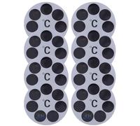 Healifty 8pcs Bath Temperature Sticker for Children LCD Display Adhesive Pet Material for Bath Tub Safety Temperature Monitoring from 30 to 42℃ and Other Water Settings