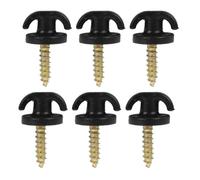 Healifty 8pcs Black Mesh Pocket Hooks for Car Rear Cargo Trunk Storage, Plastic and Metal Material, Keeps Luggage Stable and Organised, for Trunk Space Optimisation