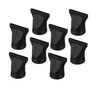 Healifty 8pcs Black Plastic Hair Dryer Nozzle Attachments Blow Dryer Replacement for Salon and Home Use Fits Outlet Enhances Styling and Speeds Drying