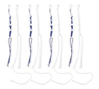 Healifty 8pcs Fringe Accessories Tzitzit Tassels Traditional Jewish Religious Garment Lightweight Fade Resistance Hardwearing Fabric with Metal Clips for Men Synagogue and Daily Prayer
