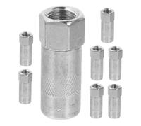 Healifty 8pcs Grease Replacement Fittings Flat Nozzle Tips White for Automotive Grease Guns Multi-functional Lubricant Sprayer Accessories Compatible with Hand Tools