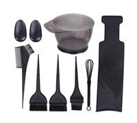 Healifty 8pcs Hair Coloring Kit with Hair Dye Bowl Comb Brushes and Large Highlighting Board and Salon Use
