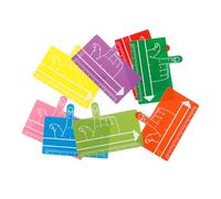 Healifty 8pcs Handwriting Dyslexia Reading Tool Abs Reading Bookmarks Finger Pad for Guiding and Tracking Progress in School and Home