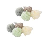 Healifty 8pcs Large Bath Puff Set, Soft Exfoliating Bath Flower Sponge, Random Color Mesh Loofahs for Body Scrubbing and Shower Spa Use