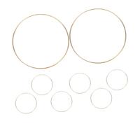 Healifty 8pcs Metal Wreath Frames for DIY Dreamcatcher Crafting Macrame Wire Rings for Wall Hanging Decoration Elegant Iron Hoops for Handmade Floral Wreaths and Creative Home Decor