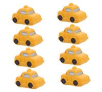 Healifty 8pcs Micro Landscape Taxi Car Model Toy for Boys and Girls Diy Decoration Accessories Tiny Racing Car Scene