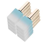 Healifty 8pcs Nail Polish Bottles with Brush Caps Glass Containers Refillable Round Nail Polish Storage for Personal and Professional Use Gradient Blue