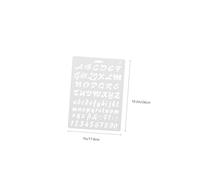 Healifty 8Pcs Plastic Letter and Stencils for Painting DIY Craft Templates Reusable Plastic Painting Stencils for Airbrush Wall Decor and Home Projects
