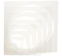 Healifty 8pcs Reusable Round Painting Stencils Multi-Size Circle Templates for Wall Art DIY Craft Decorative Graffiti Drawing Tools