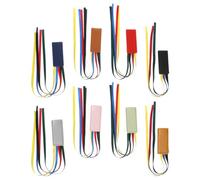 Healifty 8pcs Ribbon Bookmarks Set with Leatherette Tabs for Bible and Book Page Marking, Reading Supplies with Pink, Black, Red, Gray, Khaki, Blue, Brown, and Mint Green Tabs, Sturdy Book