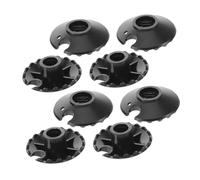 Healifty 8pcs round Trekking Poles Accessories Replacement Accessory Plastic Multi-scenario Use Reduce Hand Fatigue Black 1.89x1.89x0.98in for Hiking and Camping