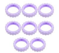Healifty 8pcs Silicone Suitcase Wheel Protector Covers, 55x55x15mm Travel Luggage Spinner Caster Accessories, Anti-Noise Shock-Absorbing Non-Slip Replacement for Large Suitcase Wheels