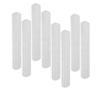 Healifty 8pcs Silver 15x2.5x0.6cm Stainless Steel Weight Plates for Running Workout Fitness Equipment Bodybuilding Strength Training Accessories