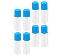 Healifty 8pcs Sponge Applicator Bottles 30ml Refillable Plastic Liquid Dauber Containers with Soft Sponge Head Leakproof Gentle Touch for Trips and On-the-go Situations
