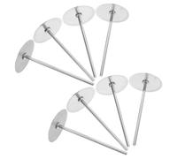 Healifty 8pcs Stainless Steel Cake Heating Cores Rods for Even Baking of Chiffon Mousse Fruit Cakes DIY Bake Tool for Faster Uniform Cooking and Soft Texture