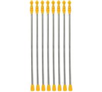 Healifty 8pcs Stainless Steel Extendable Sprayer Poles Telescopic Garden Sprayer Wands Replacement Parts for Orchard Lawn Watering and Agricultural Spraying, 45-80cm Length Random Style