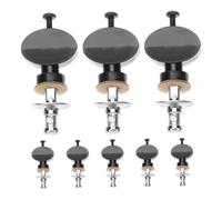 Healifty 8pcs Ukulele Tuning Pegs Professional Metal Straight Rod Design with Anti-slip Round Knobs for Accurate Stable Tuning Suitable for Beginners and Advanced Players