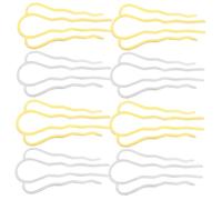 Healifty 8pcs Vintage Hair Forks for Women Hair Clips in Gold Silver Smooth Surface Hairpins for Updo Styling for Weddings Parties and Daily Wear