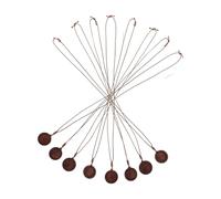 Healifty 8pcs Wooden Bezel Pendant Trays with Flower Edge Diy Jewelry Making Supplies for Crafting Photo Necklaces and Adjustable Pendant Bases