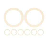 Healifty 8pcs Wooden Wreath Frame Rings with Pre-Cut Holes 30cm Outer Diameter 20cm Inner Diameter, Unfinished Wood Craft Wreaths for DIY Floral Arrangements and Holiday Decorations