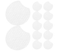 Healifty 900pcs Thick Non-woven Makeup Remover Pads for Women, Wet and Dry Use Cosmetic Cotton Pads with Pearl Texture, Half-moon Shape Suitable for Facial Cleansing and Exfoliating