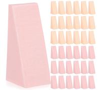 Healifty 96pcs Makeup Sponges Set Diamond Shape Foundation Sponge Applicators for Powder and Liquid Makeup, Small Size, Pink and Beige, Face Blender Tools for Professional and Daily Use