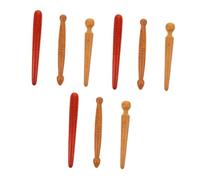 Healifty 9pcs Hand Reflexology Model Acupressure Tool Foot Reflexology Pen Pressure Point Hook Wooden Foot Massager