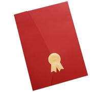 Healifty A4 Paper Certificate Cover Holder for Documents and Marriage Certificates, Convenient for Storage and Protection, for Shop and Decoration Use