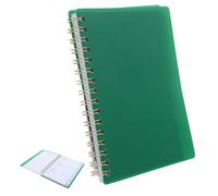 Healifty A6 Password Organizer Notebook with Spiral Binding, Alphabetical Index Tabs, and Pp Green Cover - Internet Password Log Book for Home and Office Use