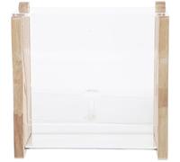 Healifty Acrylic Chicken Feeder Automatic Bowl, Rutin Cage Food Container, Spill-Proof Feeding Tool for Parrots and Cockatiels in Pet Breeding