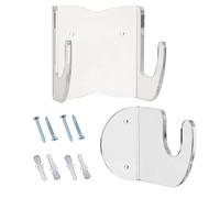 Healifty Acrylic Guitar Wall Hanger for Bass and Guitar Deep Arc Design