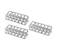 Healifty Acrylic Lipstick Display Case 6-slot Multi-functional Cosmetic Storage Box for Dressing Table and Travel