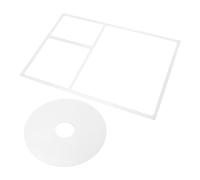 Healifty Acrylic Router Template for Woodworking Polished Edges, Rectangle Round Shapes, Accurate Intersection Design and Easy Alignment, for Cabinets and Furniture Panels in Workshop