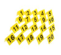 Healifty Acrylic Table Number Markers Reusable Double-Sided Compact Number Signs Multi-Function Evidence Markers for Restaurant Dining Scene Use