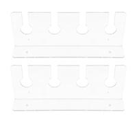 Healifty Acrylic Wine Glass Holder Stemware Organizer under Cabinet Rack 2 Pcs for Space Saving Wine Glass Storage and Display Suitable for Bar and Restaurants