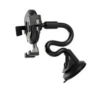 Healifty Adjustable Car Suction Phone Holder with Extended Arm, Bendable Windshield and Dashboard Mount, Universal Auto Mobile Phone Bracket for Driving Use