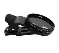 Healifty Adjustable Phone Lens Filter Set Nd2-400 Portable and Easy to Install 37mm with Aluminum Alloy Clip for Human Stream and Water Flow Photography