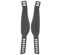 Healifty Adjustable Rubber Exercise Bike Pedal Straps with Buckle, 33cm Stationary Cycling Footrest Bands for Gym Bikes, 1 Pair Replacement Fitness Pedal Belts for Indoor Cycling