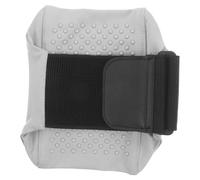 Healifty Adjustable Running Phone Leg Bag with Elastic Hook and Loop Strap, Grey Sports Cellphone Calf Pouch for Jogging Fitness Outdoor Activities, Fits 5.5-7.5 Inch Smartphones