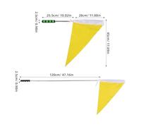 Healifty Adjustable Telescopic Handheld Guide Flag with Stainless Steel Pole for Camping and Group Activities, Stable Polyester Flag for Leaders and Guides in Outdoor Settings