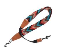 Healifty Adjustable Ukulele Shoulder Strap No Drill Double J Hook Jacquard Woven Belt for Soprano Concert Tenor Baritone Ukuleles Non-slip Design and Custom for Comfortable Play