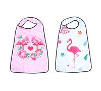 Healifty Adult Bib Waterproof Lightweight Eating Apron with Soft Edge 28X19 Inch Mealtime Clothing Protector for Elderly and Disabled Daily Use