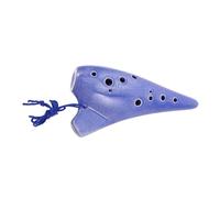 Healifty Alto Ceramic Ocarina Flute for Beginners Adults Traditional Chinese Wind Instrument with Educational Book Sturdy Bag Versatile Musical Practice Tool for Students and Performers