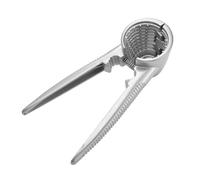 Healifty Aluminum Alloy Walnut Cracker Pecan Opener Tool Pine Cone Clip Practical Kitchen Gadget Easy to Clean Doesn't Hurt Hands Silver for Home