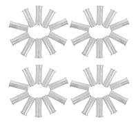 Healifty Aluminum Arrow Inserts with Enhanced Grip Pattern for Carbon Arrow Shafts 50pcs 7.6mm Id Lightweight Sturdy Replacement Tips for Target Practice and Hunting