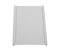 Healifty Aluminum Office Desk Nameplate Holder 8x12cm, Hanging Adhesive Workstation Sign, Professional Employee Name Plate for Office Desk Use