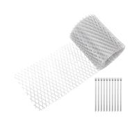 Healifty Aluminum Rain Gutter Screens for Roof Gutters Wear Resistant and Efficient Leaf Blocking Mesh Leaf Guards for DIY Installation and Home Exterior Protection