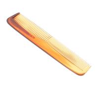 Healifty Amber Two-tone Double-ended Hair Cutting Comb Fine and Wide Teeth, Plastic Barber Comb Professional Hairdressing Tool for Salon and Home Use