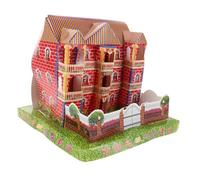 Healifty Ancestor Money: Japanese Style Paper Villa Ancestral Worship Realistic for Traditional Ceremonies Large Space Paper House Offerings for Chinese Ghost Festival